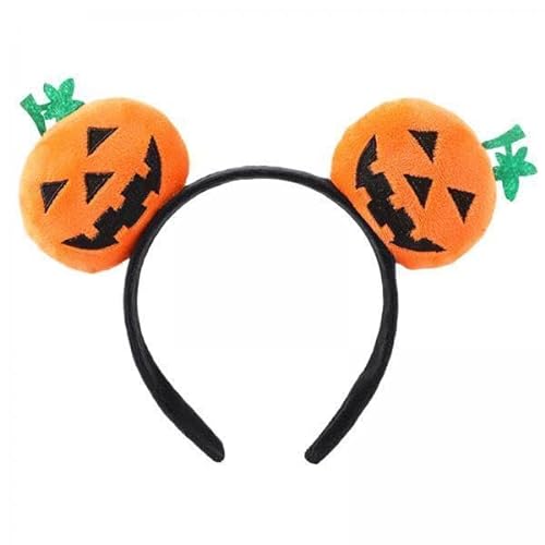 F Fityle 2x Kürbis Stirnband, Halloween Kopfschmuck, Dekor, Cosplay, Foto Requisite, Haarband, Haarreifen, Kopfschmuck für Damen, Herren, Erwachsene, Party, von F Fityle