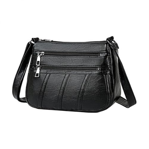 F Fityle 3X Damen Umhängetasche PU Umhängetasche Schulter Handtasche Langer Riemen Schwarz von F Fityle