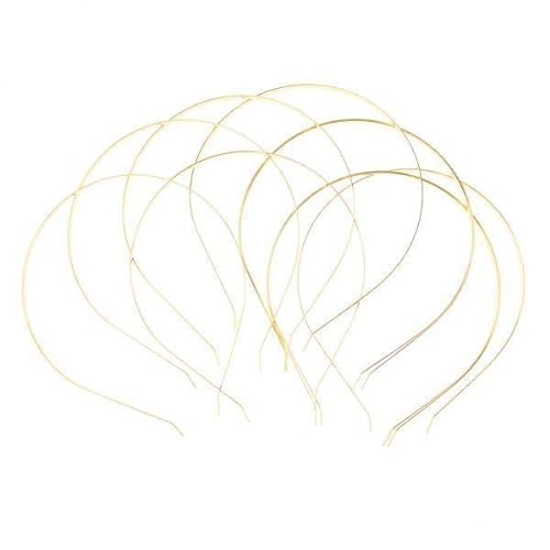 F Fityle 3er Packung 10x Einfaches Metall Stirnband Haarband Rahmen Haarband Zubehör für Bastelarbeiten, 3 Stk von F Fityle