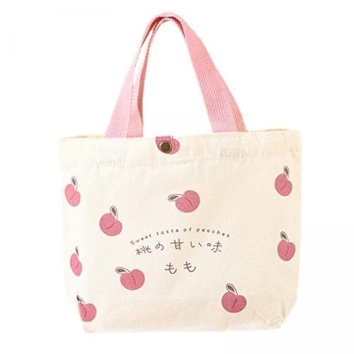 F Fityle 3x Canvas Taschen, Einkaufstaschen, Waschbare Handtaschen mit Griff Oben für Damen, Robuste, Modische Mehrzweck Umhängetasche, Einkaufstaschen, Pfirs von F Fityle