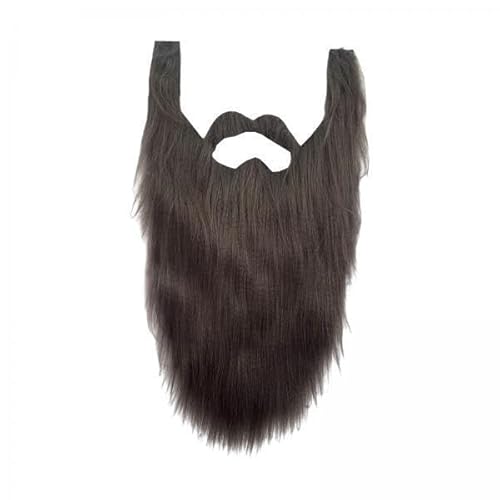 F Fityle 3x Neuartiges Langes Bart Kostüm Zubehör Halloween Verkleidet Falsche Erwachsene Kinder Schnurr Gesichtsbehaarung für Festliche von F Fityle