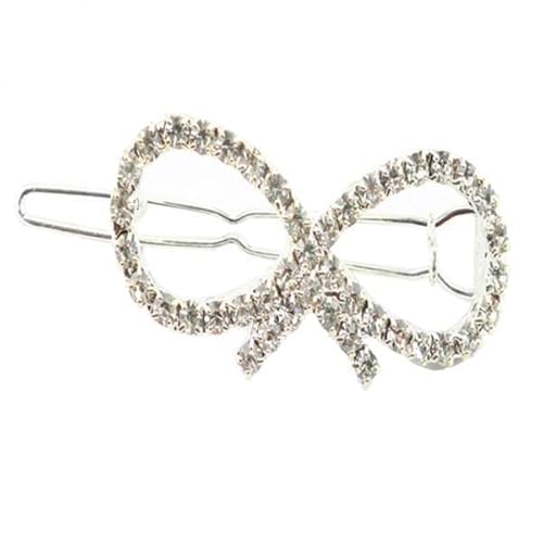 F Fityle 3xElegante Bowknot Kristall Barrettes Haar Clip Haarnadel Kopfschmuck für Frauen, 3 Stk. von F Fityle