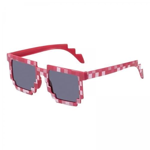 F Fityle 3xSonnenbrille Schutz Modisch Staubdicht für Klettern Urlaub Erwachsene Roter Rahmen, 3 Stk. von F Fityle