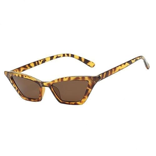 F Fityle 4xVintage Sonnenbrille Frauen Cat Eye Designer Sonnenbrille Brillen Leopard, Leopard, 4 Stück von F Fityle