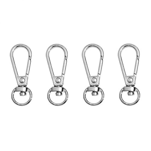 F Fityle 5xSwivel Handtasche Tasche Schnallen Landyard Clip Geldbörse Karabinerverschluss Silber, 5 STK. von F Fityle