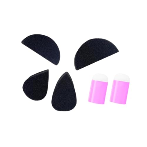 F Fityle 6 Stück Gesichtsbemalungsschwämme für Kinder, weicher DIY-Schwamm für Körperbemalung, ROSA von F Fityle