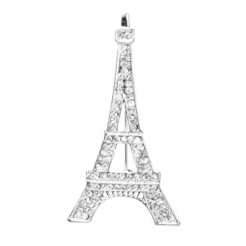 F Fityle 6x Neuheit Eiffelturm Design Brosche Brosche mit Strass Schmuck Geschenk von F Fityle