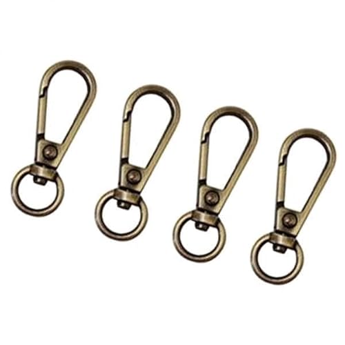 F Fityle 6xSwivel Handtasche Tasche Schnallen Landyard Clip Geldbörse Karabinerverschluss Bronze, 6 STK. von F Fityle