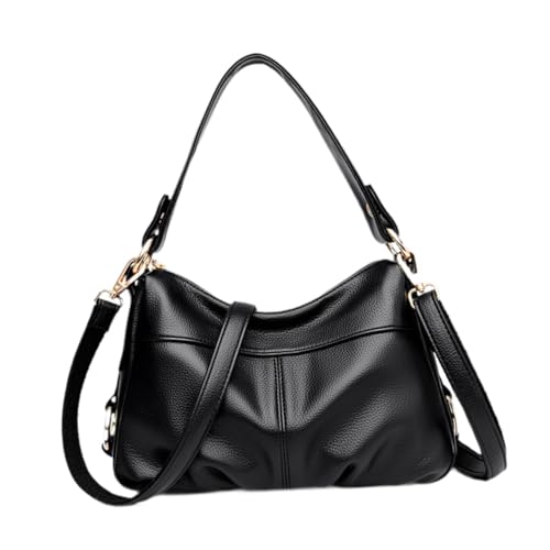 F Fityle Damen Umhängetasche Modische Unterarm Tasche für Dating Pendeln Straße, Schwarz von F Fityle