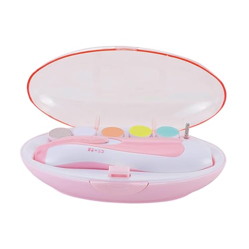 F Fityle Elektrische Baby Nagel Trimmer Fingernagel Cutter Multifunktionale Zehen Fingernägel Polieren Baby Nagel Datei Set Infant Nagel Pflege, Rosa von F Fityle