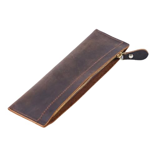 F Fityle Füllfederhalter-Etui, Stiftetui, PU-, Tasche, Make-up-Pinsel-Tasche, Stiftbeutel-Halter, Geldbörse, Tasche für Künstler, Haushalt, Büro, Kaffee von F Fityle