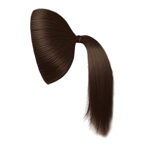 F Fityle Haarknotenverlängerung, Pferdeschwanzverlängerung, Ersatzdichte, Haarteile, Lazy Hair Tools für Hochzeit, Mädchen, Dating, Party, Hellbraun von F Fityle