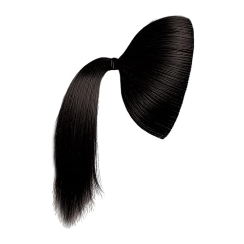 F Fityle Haarknotenverlängerung, Pferdeschwanzverlängerung, Ersatzdichte, Haarteile, Lazy Hair Tools für Hochzeit, Mädchen, Dating, Party, Schwarz von F Fityle