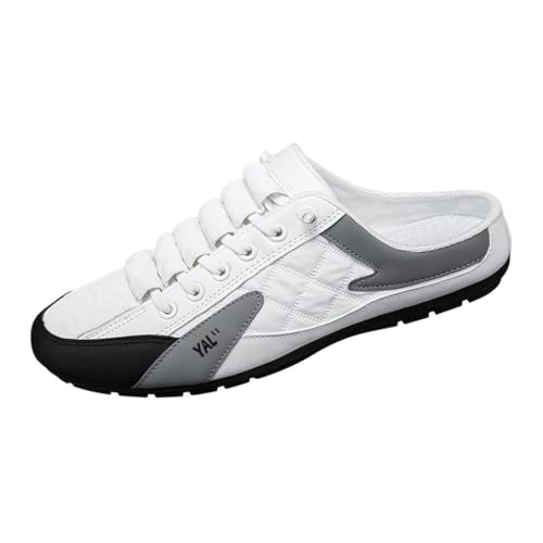 F Fityle Herren -Mule-Sneakers, lässige Sportschuhe, Slipper, atmungsaktiv, Trendige Wanderpantoletten, Herren-rückenfreie Sneakers für Hosen, 39 von F Fityle