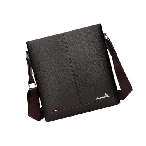 F Fityle Herren Umhängetasche Tragbare Tasche zum Laufen Klettern Geburtstag Camping Einkaufen, Pu Braun von F Fityle