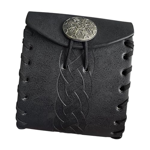 F Fityle Hüfttasche, Geldbörse, mittelalterliche Hüfttasche für Party, Bühnenaufführung, Erwachsene, Schwarzes Streifenmuster von F Fityle