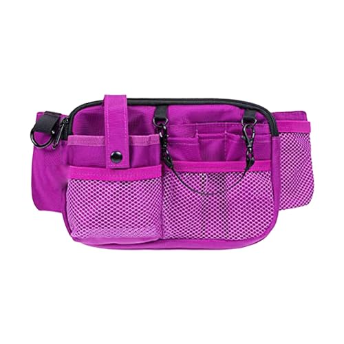 F Fityle Krankenschwester-Gürteltasche, Stilltasche, Polyester, mehrere Fächer, Krankenschwester-Taillen-Organizer, Gürtel für Frauen, Violett von F Fityle