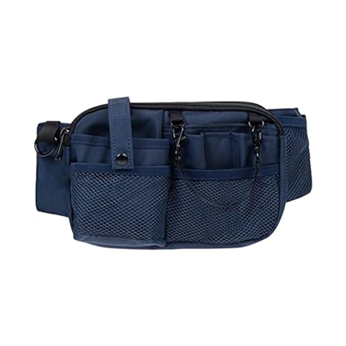 F Fityle Krankenschwester-Gürteltasche, Stilltasche, Polyester, mehrere Fächer, Krankenschwester-Taillen-Organizer, Gürtel für Frauen, tiefes Blau von F Fityle