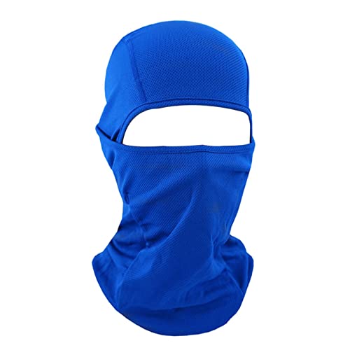 F Fityle Leichte Gesichtsmaske Balaclava Kopfbedeckung Sonnenschutz Radfahren Maske Schal Winddicht Helmmütze für Skifahren Sport Motorrad Laufen - Blau von F Fityle