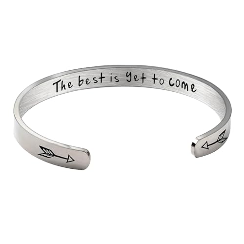 F Fityle Manschettenarmreif, offenes Manschettenarmband, Geschenk, Schmuck, Handgelenksarmreif für Thanksgiving, Verlobung, Schwester von F Fityle