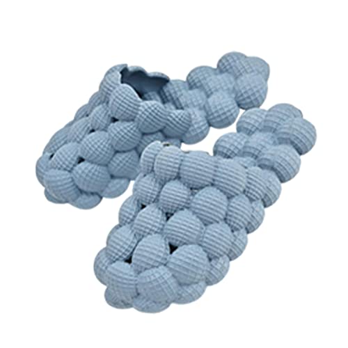 F Fityle Mode Sommer Haus Sandalen EVA Dusche Unisex rutschfeste für Indoor Badezimmer Schlafzimmer Strand, Dunstblau 40 von F Fityle