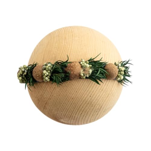 F Fityle Neugeborene Blumenstirnband 0-6 Monate Kopfstück weiche Fotografie Kopfbedeckungshaarband Blumenkrone für Säuglingsfeier Party Girls, Style D von F Fityle