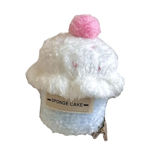 F Fityle Niedliche Haarspange in Kuchenform, Dekoration, Geschenke, Plüsch-Dessert-Clip für Frauen und Mädchen, Style E von F Fityle