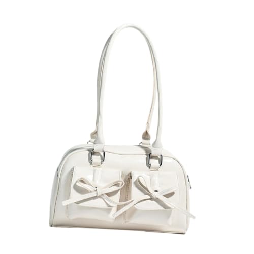 F Fityle PU Damen Umhängetasche Mode Damen Schultertasche für Party Outdoor, Beigeweiß F Fityle PU Damen Umhängetasche Mode Damen Schultertasche für Party Outdoor, Beigeweiß von F Fityle