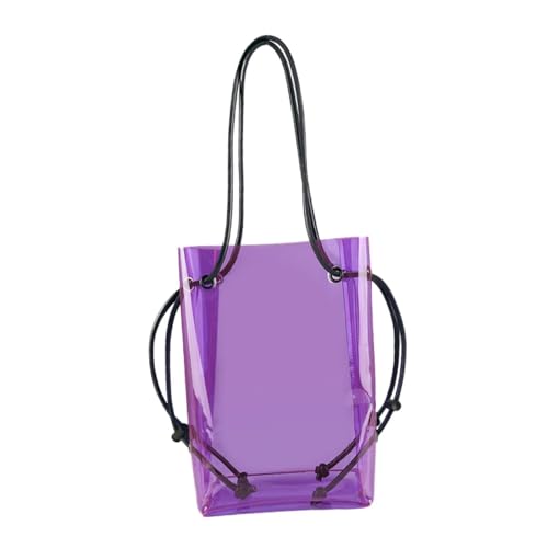 F Fityle PVC-Umhängetasche, Strandtasche, große Damen-Tragetasche, Sporttasche für Sportspiele, Musikfestivals, Stadion, Straße, Outdoor-Sport, Violett F Fityle PVC-Umhängetasche, Strandtasche, große Damen-Tragetasche, Sporttasche für Sportspiele, Musikfestivals, Stadion, Straße, Outdoor-Sport, Violett von F Fityle