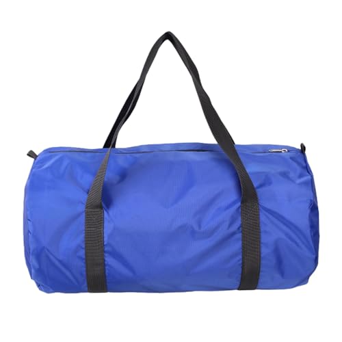 F Fityle Reisetasche, Tragetasche, Camping-Aufbewahrungstasche, zusammenklappbar, für Damen und Herren, Übernachtungstasche, Handtasche für Picknick, Kleidung, Blau von F Fityle