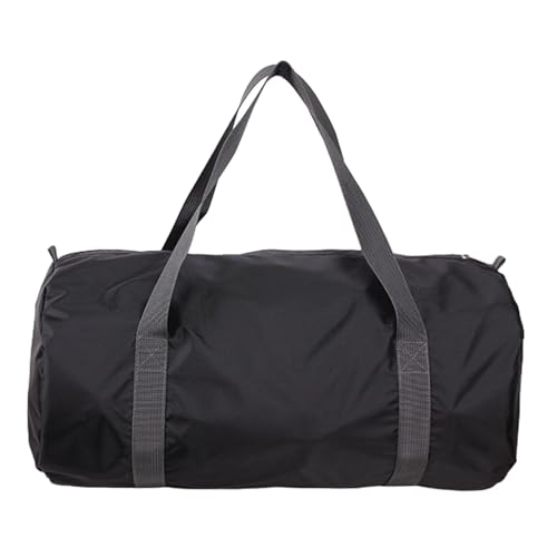 F Fityle Reisetasche, Tragetasche, Camping-Aufbewahrungstasche, zusammenklappbar, für Damen und Herren, Übernachtungstasche, Handtasche für Picknick, Kleidung, Schwarz von F Fityle