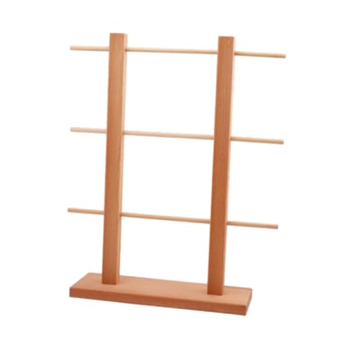 F Fityle Schreibtisch-Organizer, Schreibtisch-Drahtgestell aus Holz, abnehmbarer Stickspulen-/Faden-Organizer, Aufbewahrungsgestell für das Wohnzimmer von F Fityle