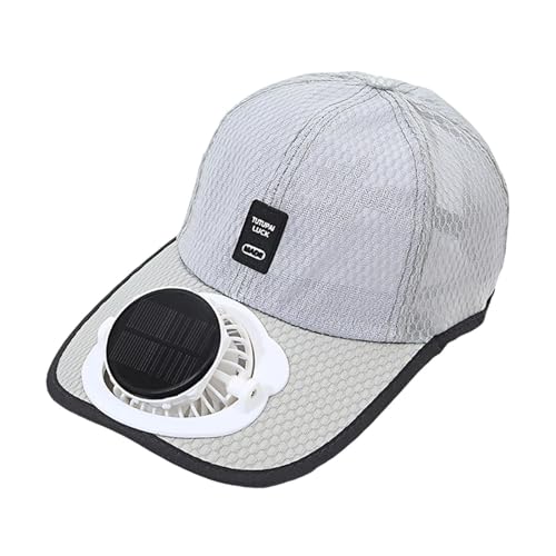 Solar Fan Cap mit USB, Atmungsaktive Mesh Kappe für Outdoor von F Fityle