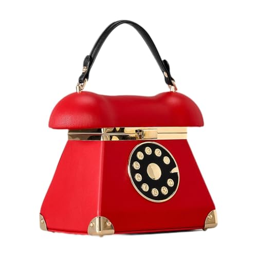 F Fityle Telefon Umhängetasche Frauen Schulter Tasche Beutel PU Telefon Tasche Satchel, Rot von F Fityle