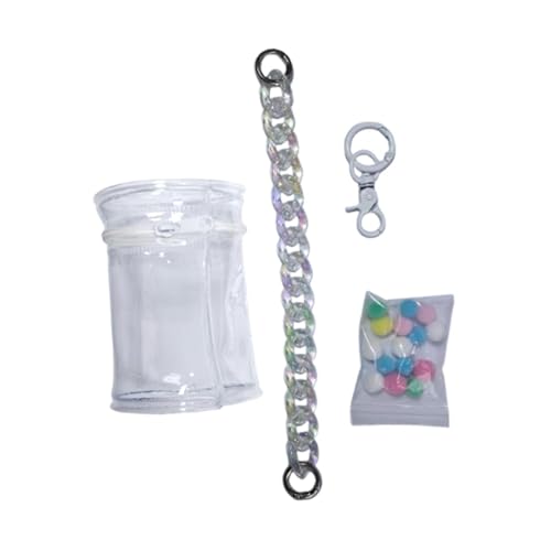 F Fityle Transparente Figur-Display-Tasche, modische Mini-Puppentasche für formelle Veranstaltungen und Reisen, Weiß von F Fityle