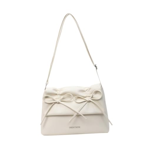 F Fityle Unterarmtasche für Damen, Tragetasche mit Schleife, elegant, mit Reißverschluss, Handtasche, Schultertasche für Urlaub und Arbeit, Weiß F Fityle Unterarmtasche für Damen, Tragetasche mit Schleife, elegant, mit Reißverschluss, Handtasche, Schultertasche für Urlaub und Arbeit, Weiß von F Fityle