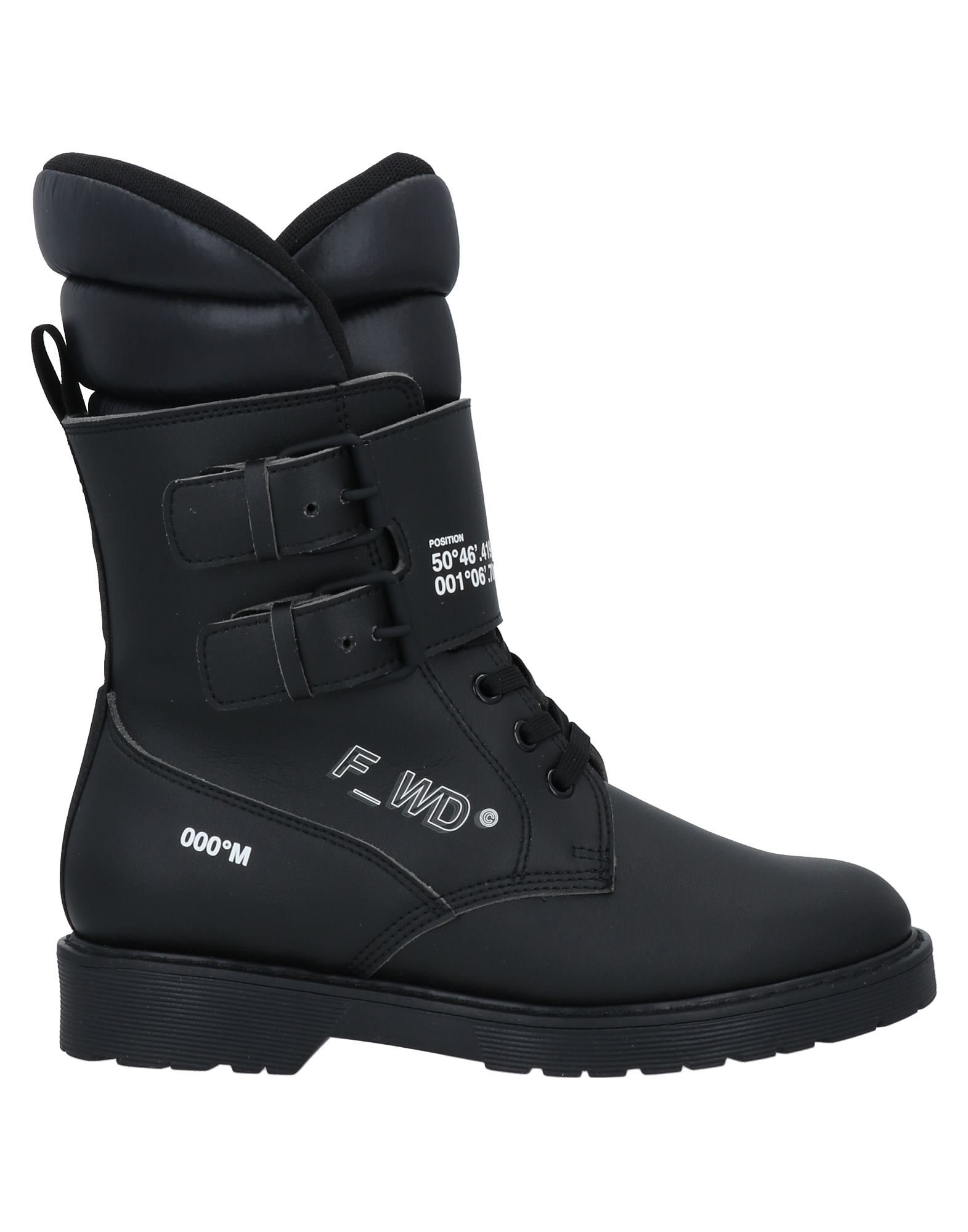 F_WD Stiefelette Damen Schwarz von F_WD