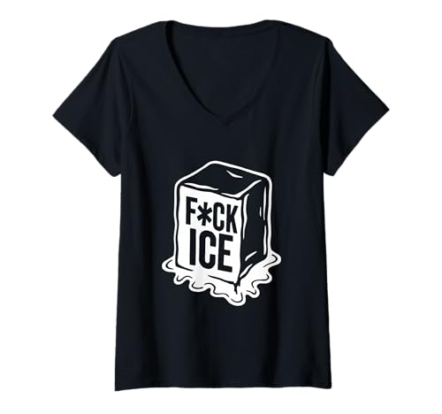 Damen F #ck Ice T-Shirt mit V-Ausschnitt Damen F #ck Ice T-Shirt mit V-Ausschnitt von F#ck ICE