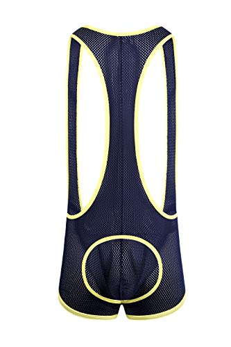 F plus R Herren Mesh Jock Strap Bodywear - Blau - X-Large von F plus R