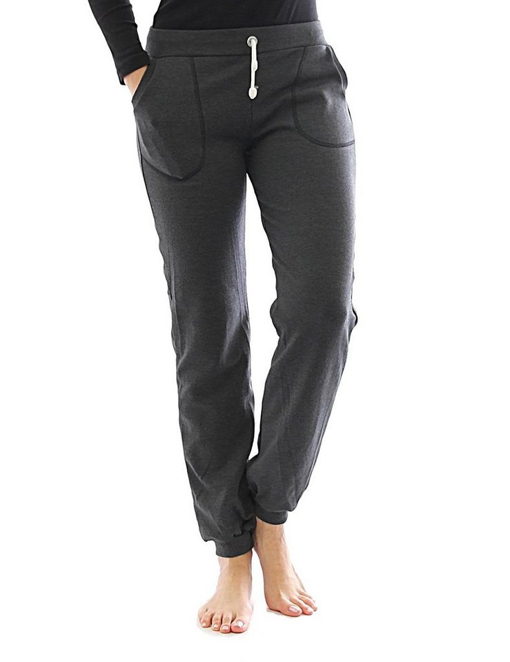 F&K-Mode Jogginghose Jogging Hose innen Fleece Thermo Taschen Sport Gummibund von F&K-Mode