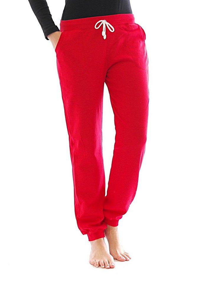 F&K-Mode Jogginghose Jogging Hose innen Fleece Thermo Taschen Sport Gummibund von F&K-Mode