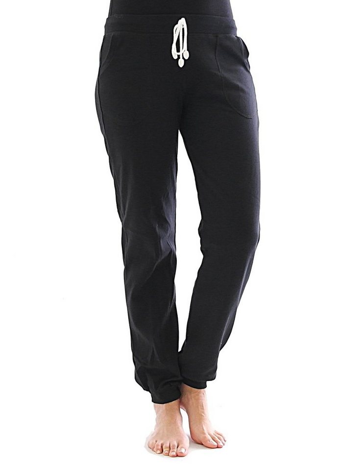 F&K-Mode Jogginghose Jogging Hose innen Fleece Thermo Taschen Sport Gummibund von F&K-Mode