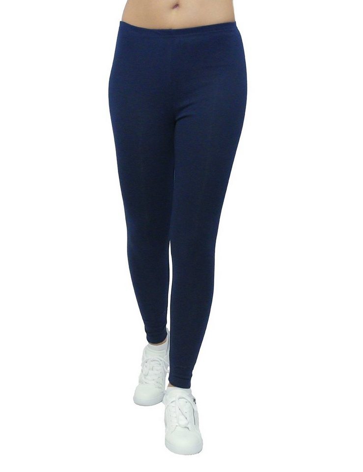 F&K-Mode Thermoleggings Thermo Leggings Hose lang Baumwolle Fleece warm Mit Fleece von F&K-Mode