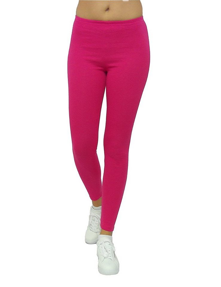 F&K-Mode Thermoleggings Thermo Leggings Hose lang Baumwolle Fleece warm Mit Fleece von F&K-Mode