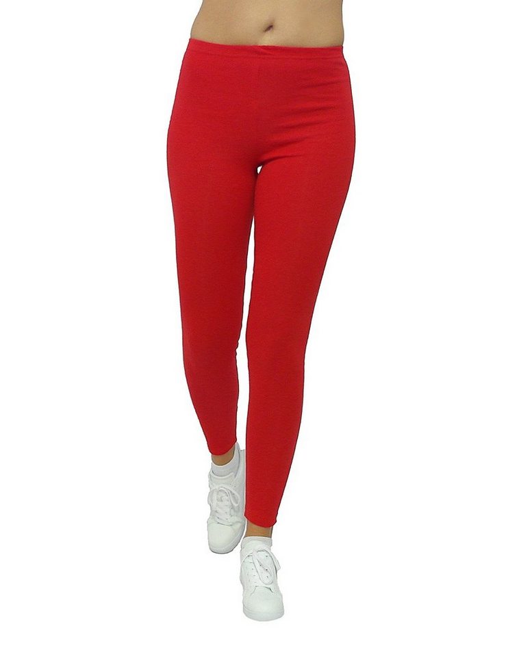 F&K-Mode Thermoleggings Thermo Leggings Hose lang Baumwolle Fleece warm Mit Fleece von F&K-Mode