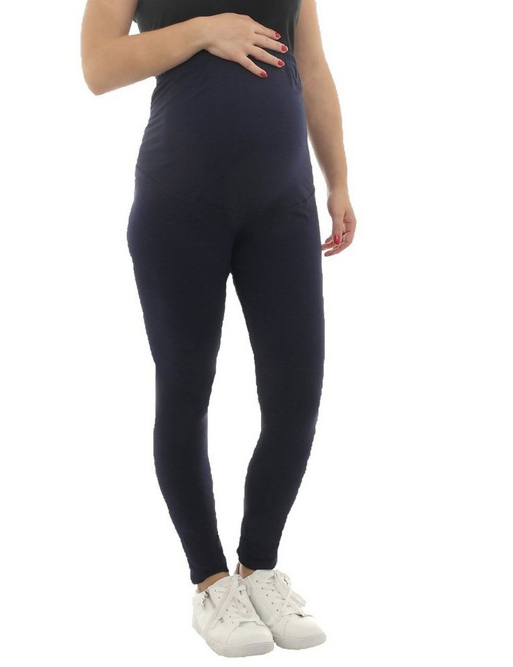 F&K-Mode Umstandsleggings Umstand Hose Leggings lang Baumwolle von F&K-Mode