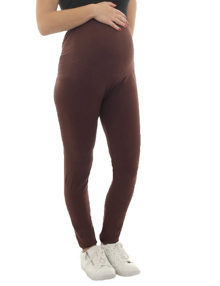 F&K-Mode Umstandsleggings Umstand Hose Leggings lang Baumwolle von F&K-Mode