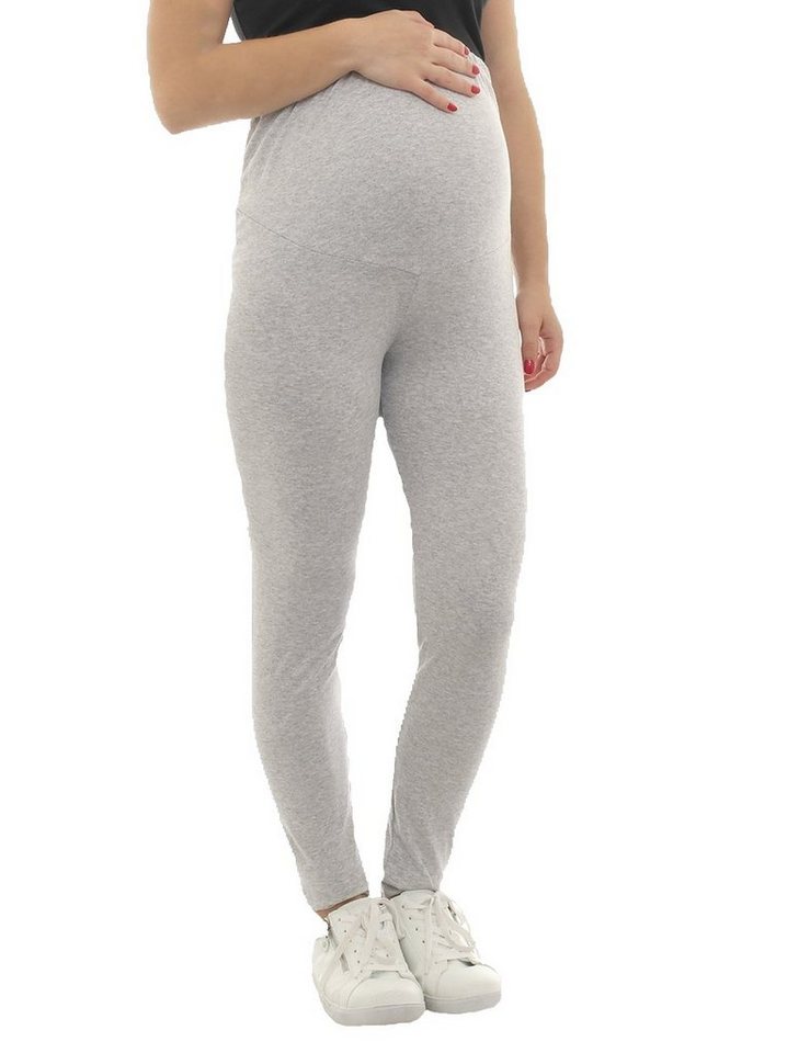 F&K-Mode Umstandsleggings Umstand Hose Leggings lang Baumwolle von F&K-Mode