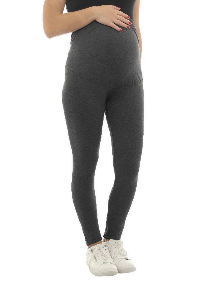 F&K-Mode Umstandsleggings Umstand Hose Leggings lang Baumwolle von F&K-Mode
