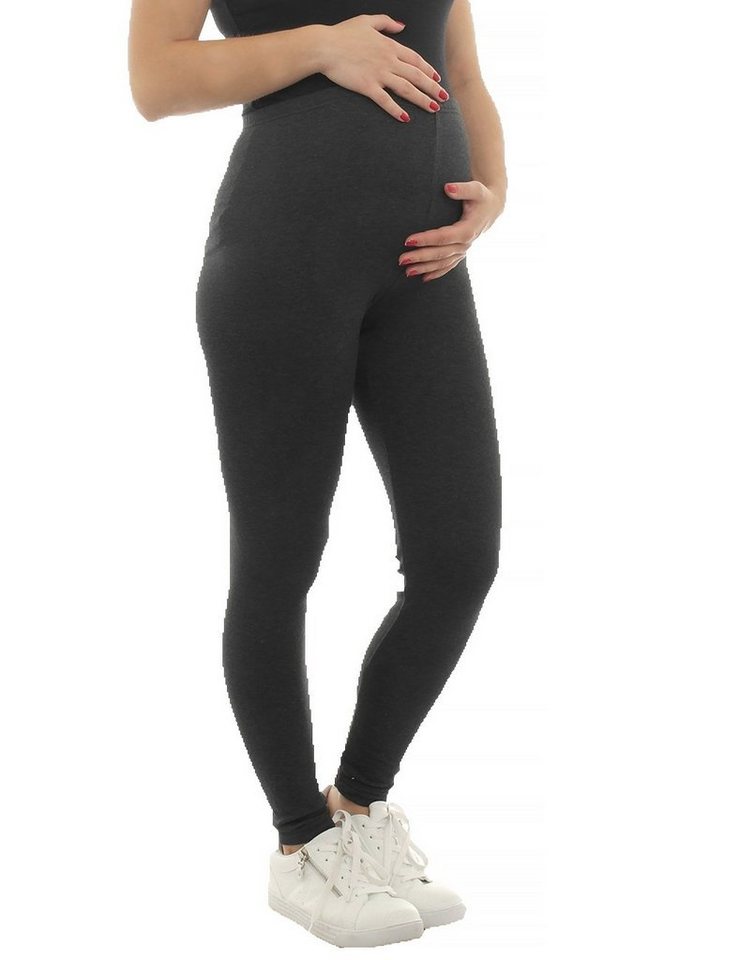 F&K-Mode Umstandsleggings Umstand Leggings Thermo Fleece innen Hose lang von F&K-Mode